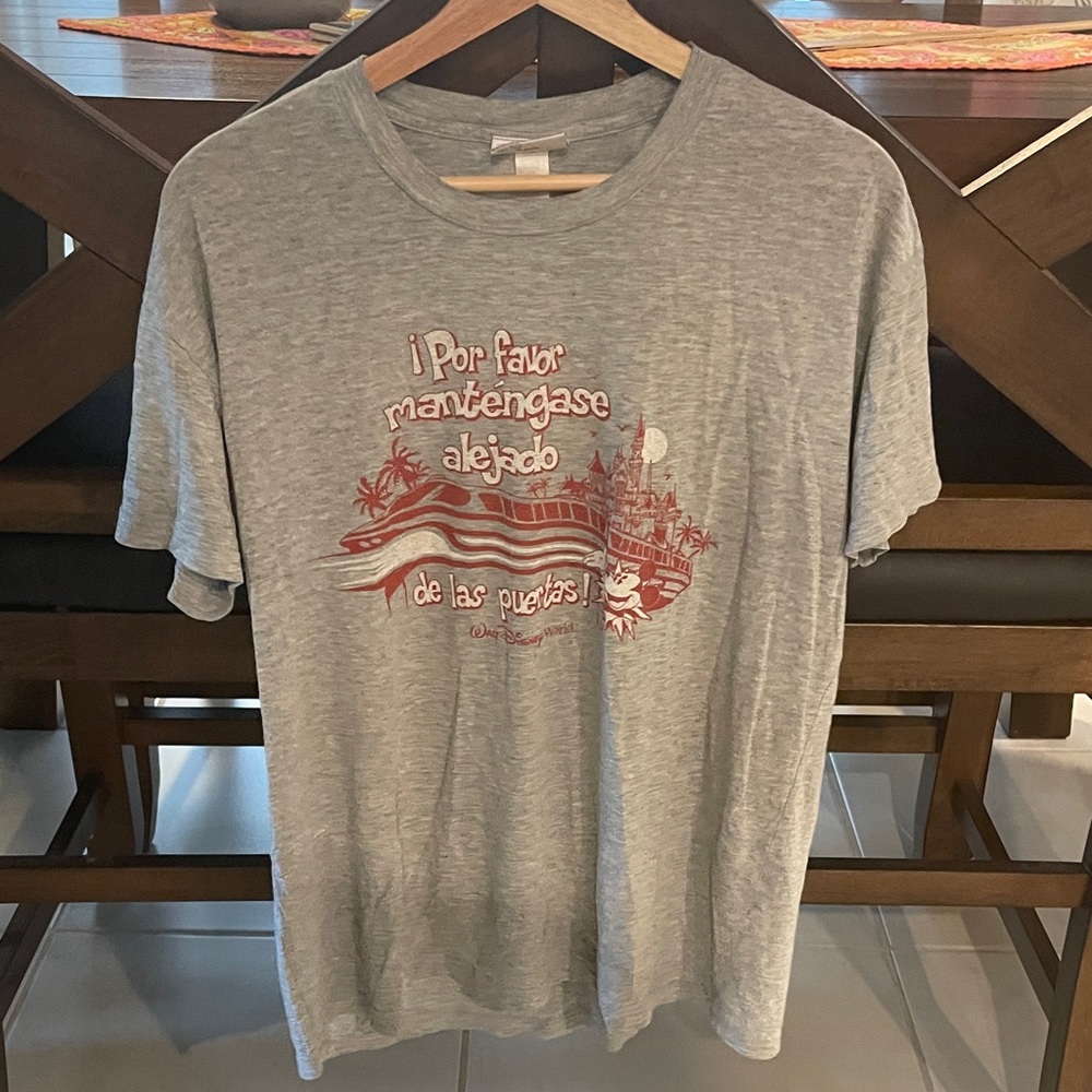 Vintage Disney Monorail Shirt - "¡Por favor mantengase alejado de las puertas!"
